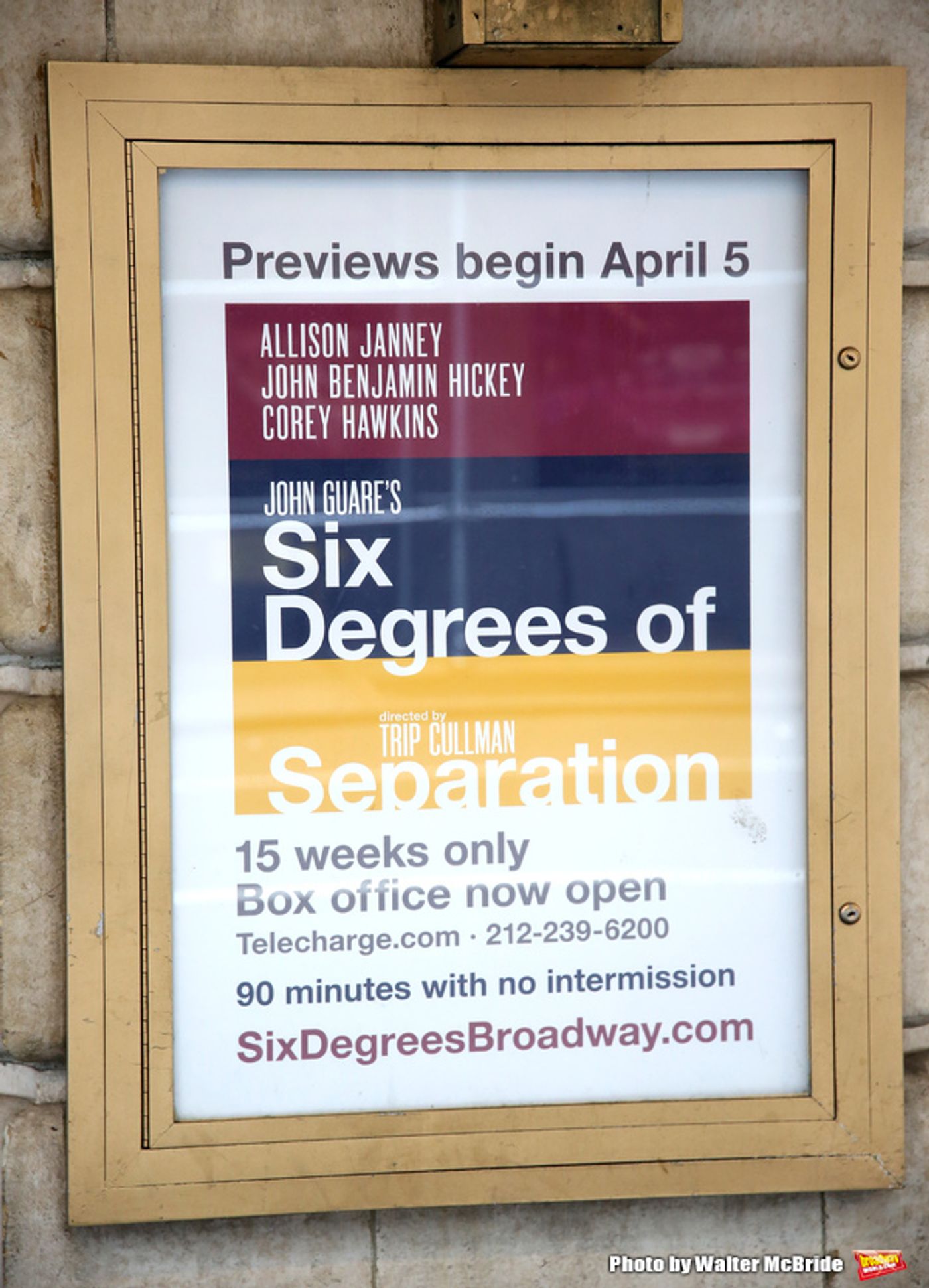 Up on the Marquee: SIX DEGREES OF SEPARATION  Image