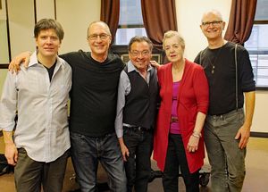 The Creative Team: Eric Svejcar (music director), Dan Martin (music), Bill Castellino (director/choreographer), Jennifer Robbins (book), Michael Biello (lyrics) @ BroadwayWorld The Creative Team: Eric Svejcar (music director), Dan Martin (music), Bill Castellino Photo