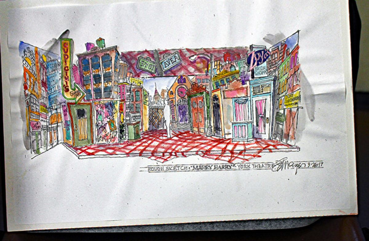 Set rendering for MARRY HARRY by James Morgan at 