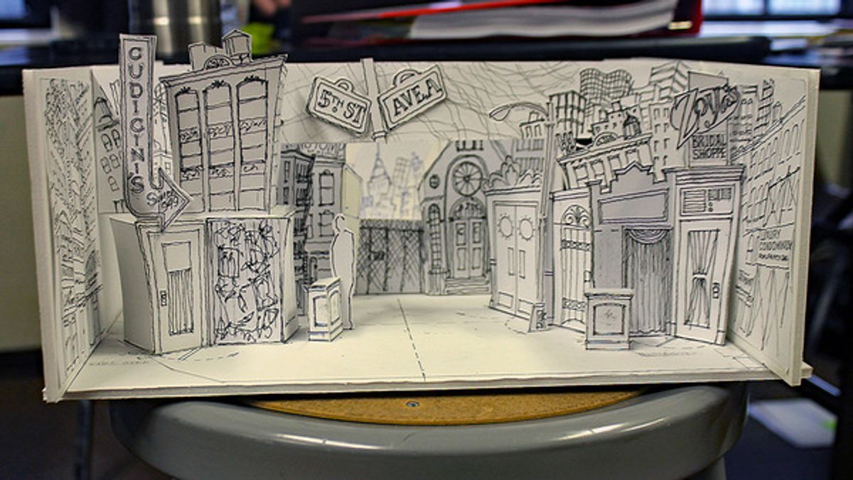 Set model for MARRY HARRY by James Morgan at 