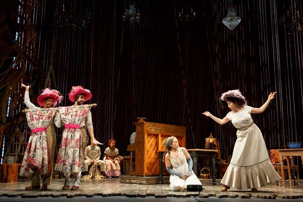 Anthony Chatmon II as Lucinda, Darick Pead as Florinda, Laurie Veldheer as Cinderella Photo