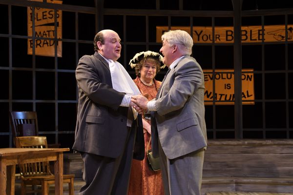  Brandon Whitehead, Karen Gail Kessler and Tom Gleadow portray Matthew Harrison Brady Photo