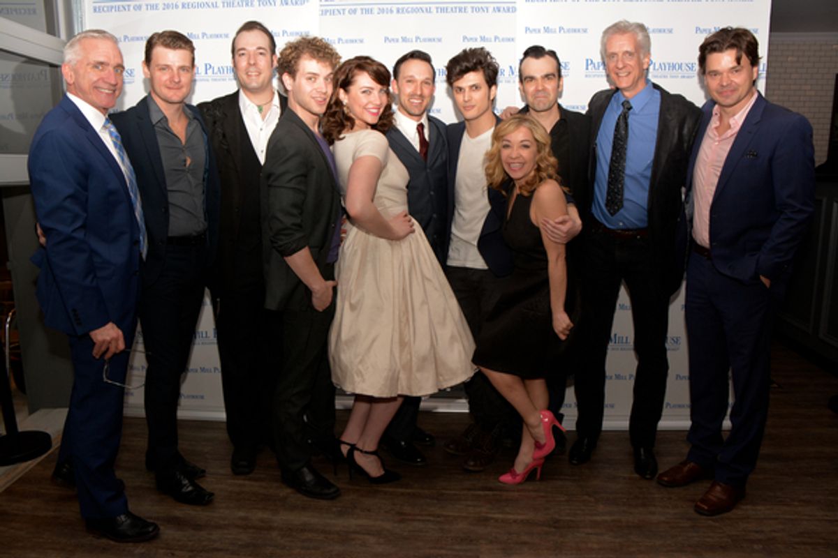 Mark S. Hoebee, Jason Loughlin, Scott Moreau, Nat Zegree, Bligh Voth, Sam Weber, Alex Boniello, Jen Cody, James Barry, David Sonneborn and Hunter Foster at 