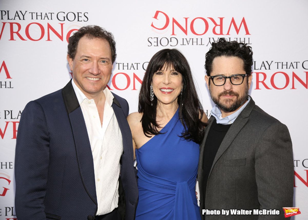 Kevin McCollum, Catherine Schreiber and J.J. Abrams at 