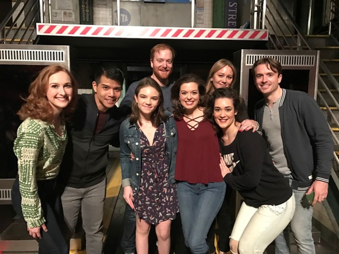 Photo Flash: Christine Taylor and Ella Olivia Stiller Swipe Their MetroCards at IN TRANSIT  Image