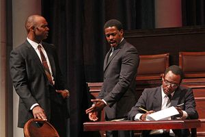 Don Seward, Marckenson Charles and Jovon Jacobs Photo