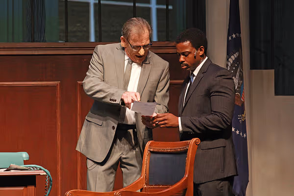 J. Kenneth Campell (President Lyndon B. Johnson) and Marckenson Charles (Dr. Martin L Photo