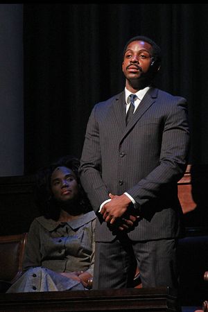 Candice Singleton as Coretta Scott King and Marckenson Charles @ BroadwayWorld Candice Singleton as Coretta Scott King and Marckenson Charles Photo