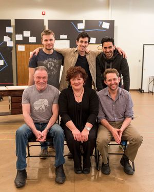 (top row) Cast members Josiah Bania, Stephen Stocking and Ramiz Monsef; (bottom row) cast members Patrick Page, Stephanie McVay and Todd Weeks @ BroadwayWorld (top row) Cast members Josiah Bania, Stephen Stocking and Ramiz Monsef; (bottom row) Photo