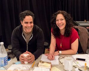 Playwright Rajiv Joseph and director Giovanna Sardelli Photo