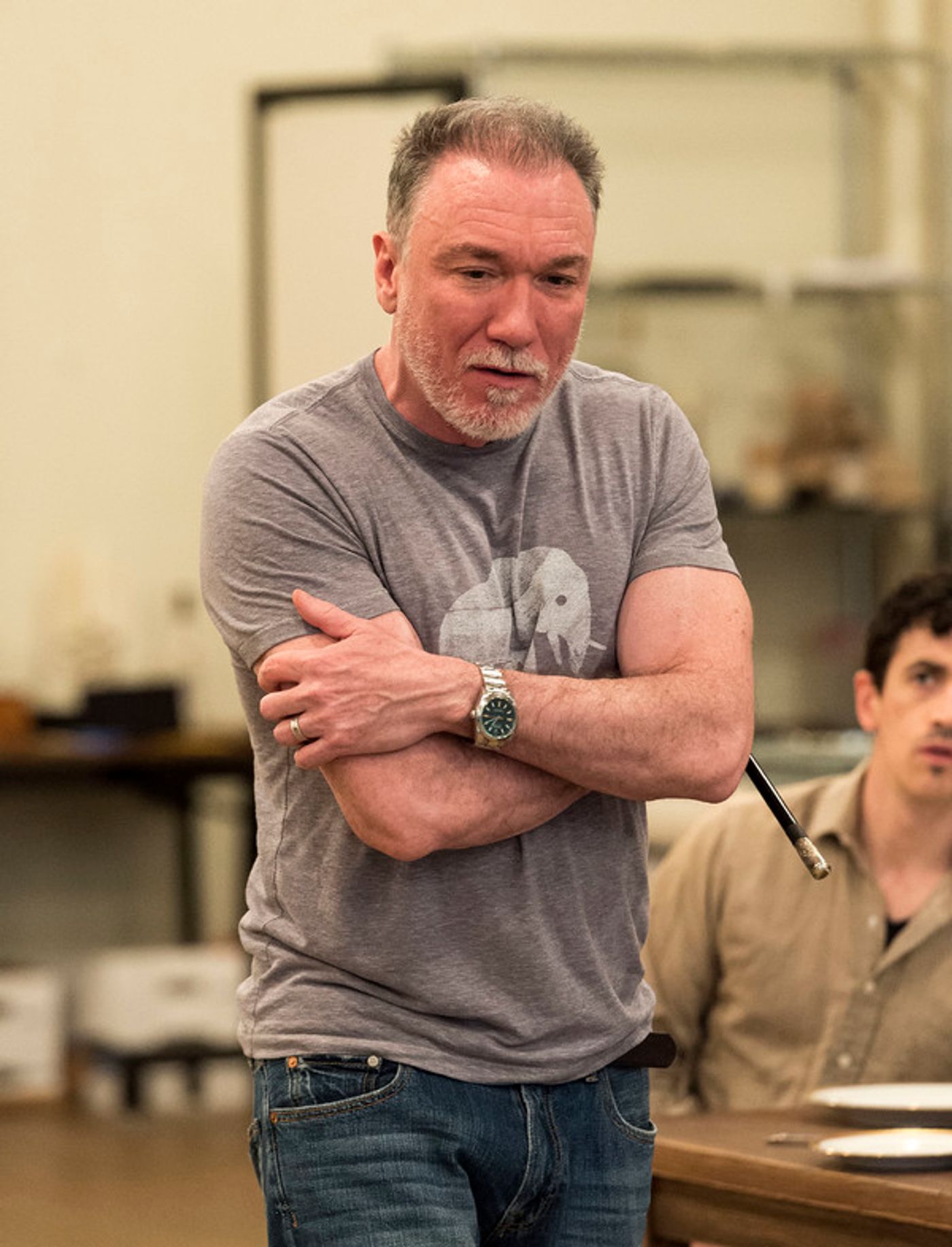 Photo Flash: In Rehearsal with Patrick Page and More for Rajiv Joseph's ARCHDUKE at the Taper  Image