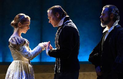 Mattie Hawkinson (as Penthea), Josh Carpenter (as Orgilus), Gregory Isaac (as Bassane Photo