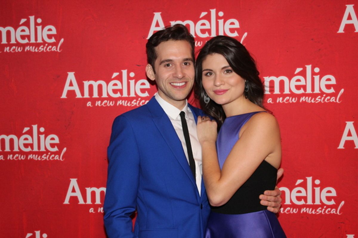 Adam Chanler-Berat and Phillipa Soo at 