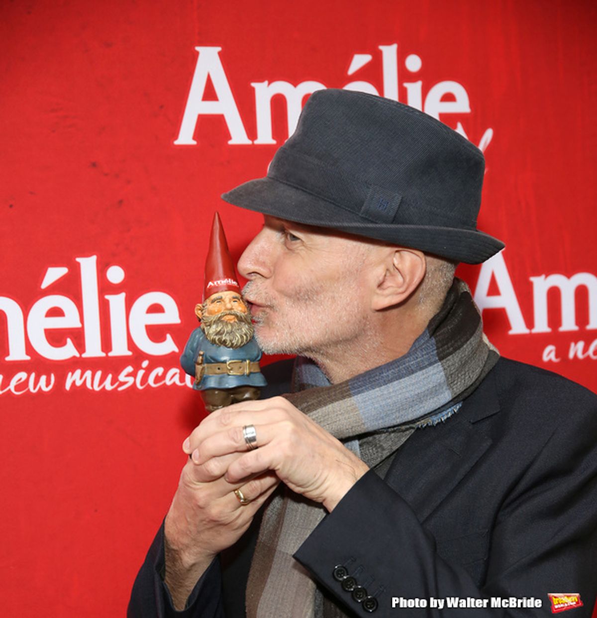 Guillame Laurant at Gnomes and Humans Alike Stroll the AMELIE Opening Night Red Carpet!