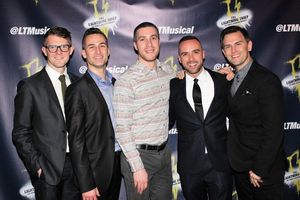 Rob Eggleston, Joey Dudding, Ben Gettinger, Patrick McCollum and Daniel Reichard @ BroadwayWorld Rob Eggleston, Joey Dudding, Ben Gettinger, Patrick McCollum and Daniel Reichard Photo