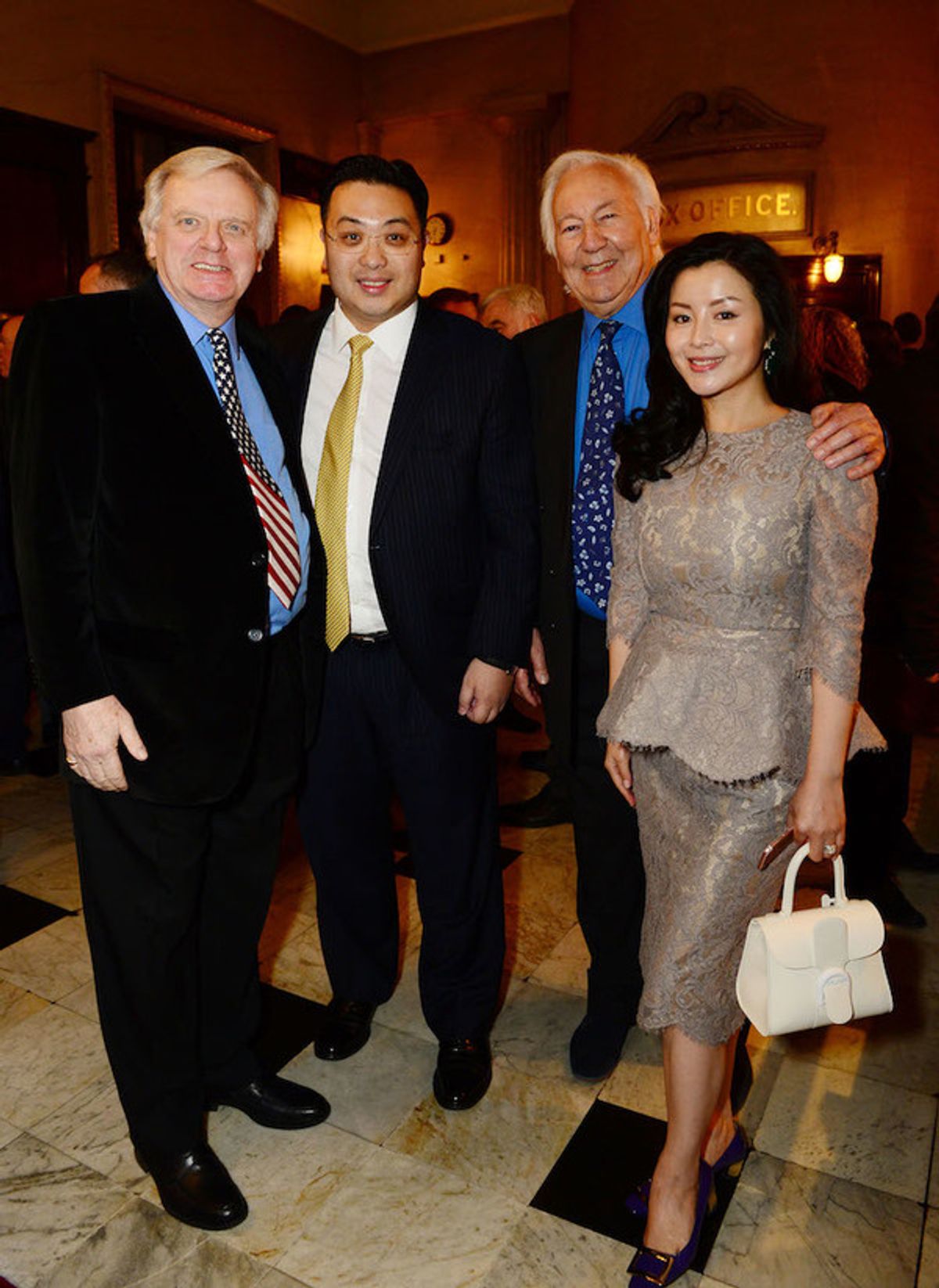 Michael Grade, Dr Johnny Hon and  Michael Linnit at 