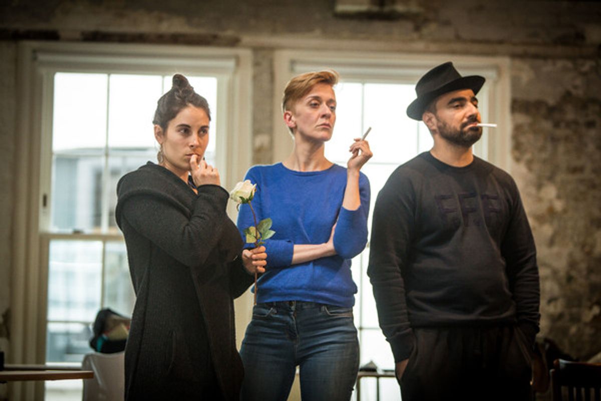 Lucy Eaton, Lucy Ellinson, and Guy Rhys at 