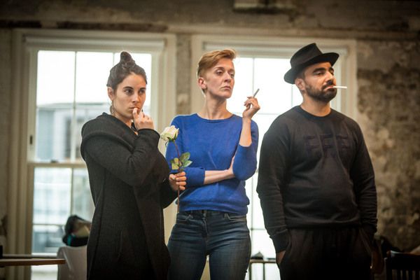 Lucy Eaton, Lucy Ellinson, and Guy Rhys Photo