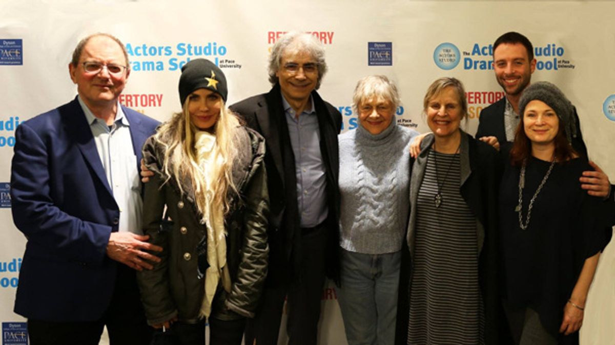 Faculty and administration of the Actors Studio Drama School along with dignitaries of Actors Studio, including Estelle Parsons, at opening night of the 2017 Actors Studio Drama School Repertory Season.
 at 