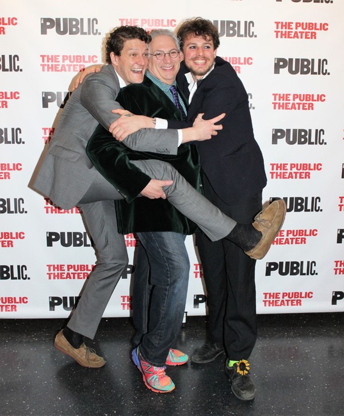 Gabriel Ebert, Harvey Fierstein and Christopher Sears at 