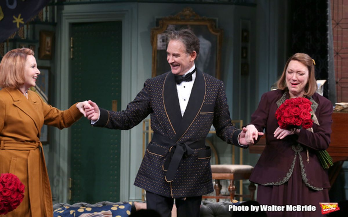 Kate Burton, Kevin Kline and Kristine Nielsen at 