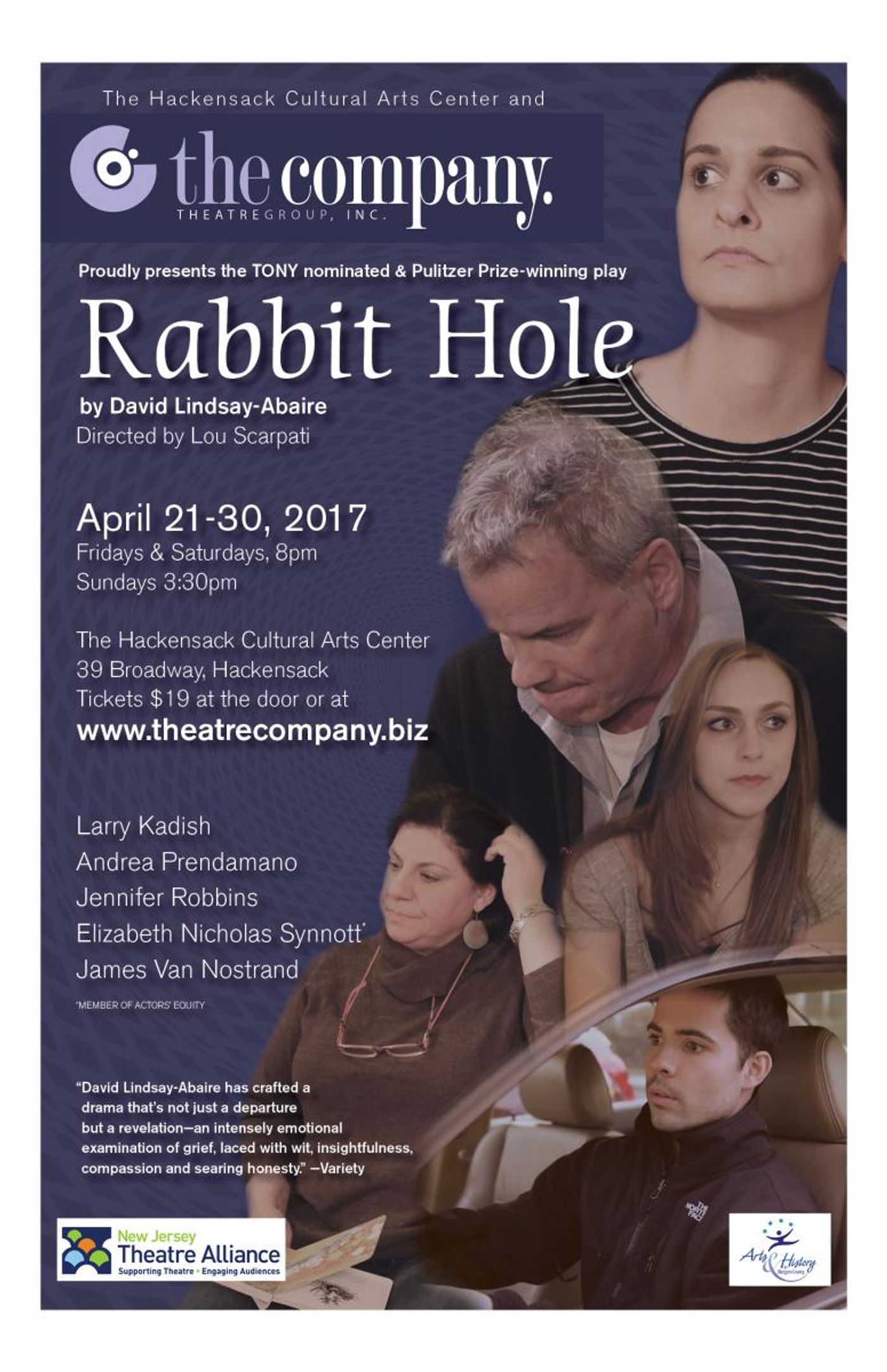 The Company Theatre Group Presents David Lindsay-Abaire's RABBIT HOLE, Beginning Tonight  Image