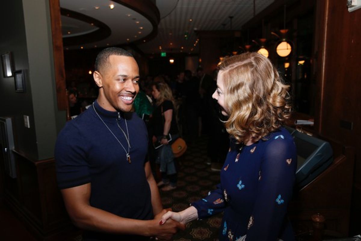 Anthony Chatmon II and Sharon Lawrence at 