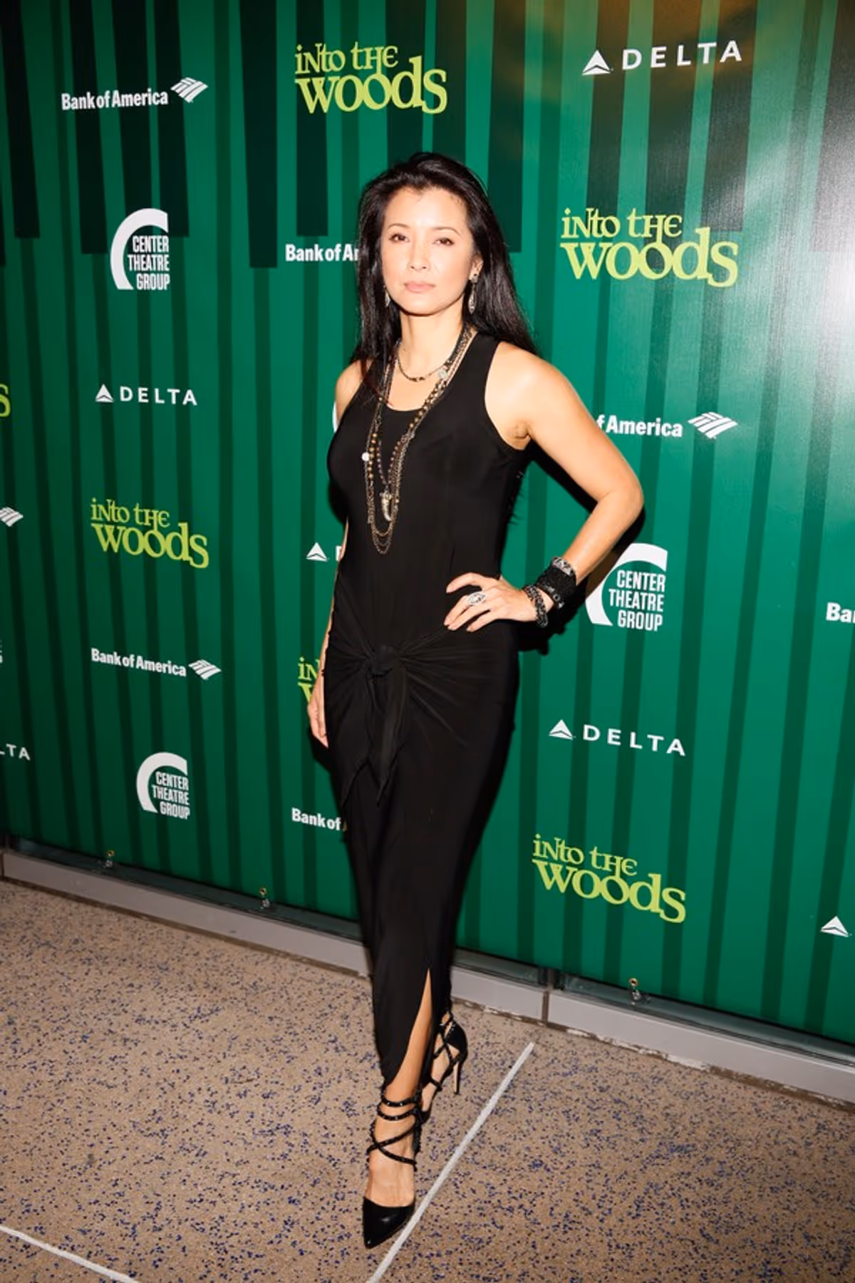 Kelly Hu at Christina Hendricks, Sharon Lawrence, Jesse Tyler Ferguson and More Attend Fiasco's INTO THE WOODS Opening at the Ahmanson