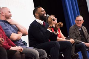 Kevin Thomas Garcia, Nicolas Ward, Morgan Rose & Chris Boneau @ BroadwayWorld Kevin Thomas Garcia, Nicolas Ward, Morgan Rose & Chris Boneau Photo