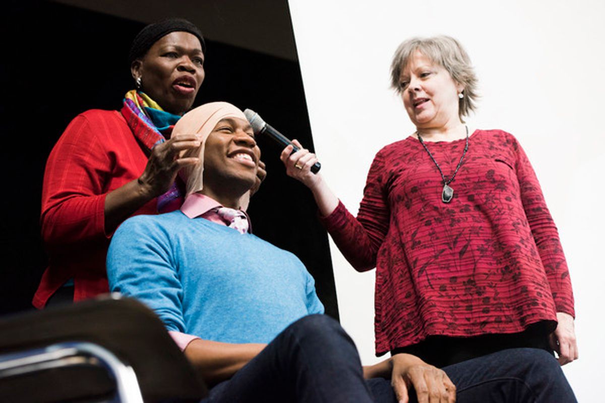 Thelma Pollard, Kyle Wrentz and Cindy Gardner  at 