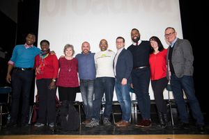 Kyle Wrentz, Thelma Pollard, Cindy Gardner, Kevin Thomas Garcia, Tony Hillery, Marc Tumminelli, Nicolas Ward, Morgan Rose and Chris Boneau @ BroadwayWorld Kyle Wrentz, Thelma Pollard, Cindy Gardner, Kevin Thomas Garcia, Tony Hillery, Marc T Photo
