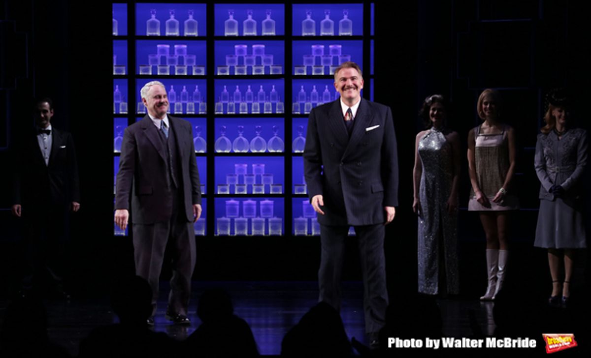 John Dossett and Douglas Sills with cast  at 