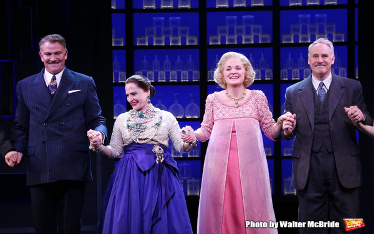 Douglas Sills, Patti Lupone, Christine Ebersole and  John Dossett at 