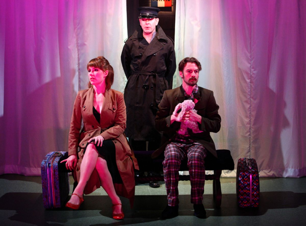 Lauren English, Patrick Alparone and Greg Jackson  at 