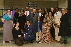 The company of A RAISIN IN THE SUN on opening night at Arena Stage Photo