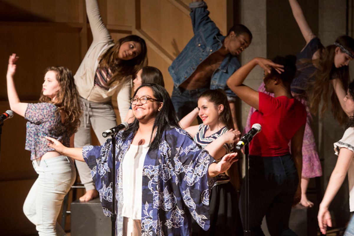 Amy Tolentino and The Rosetta LeNoire Musical Theatre Academy Students at 