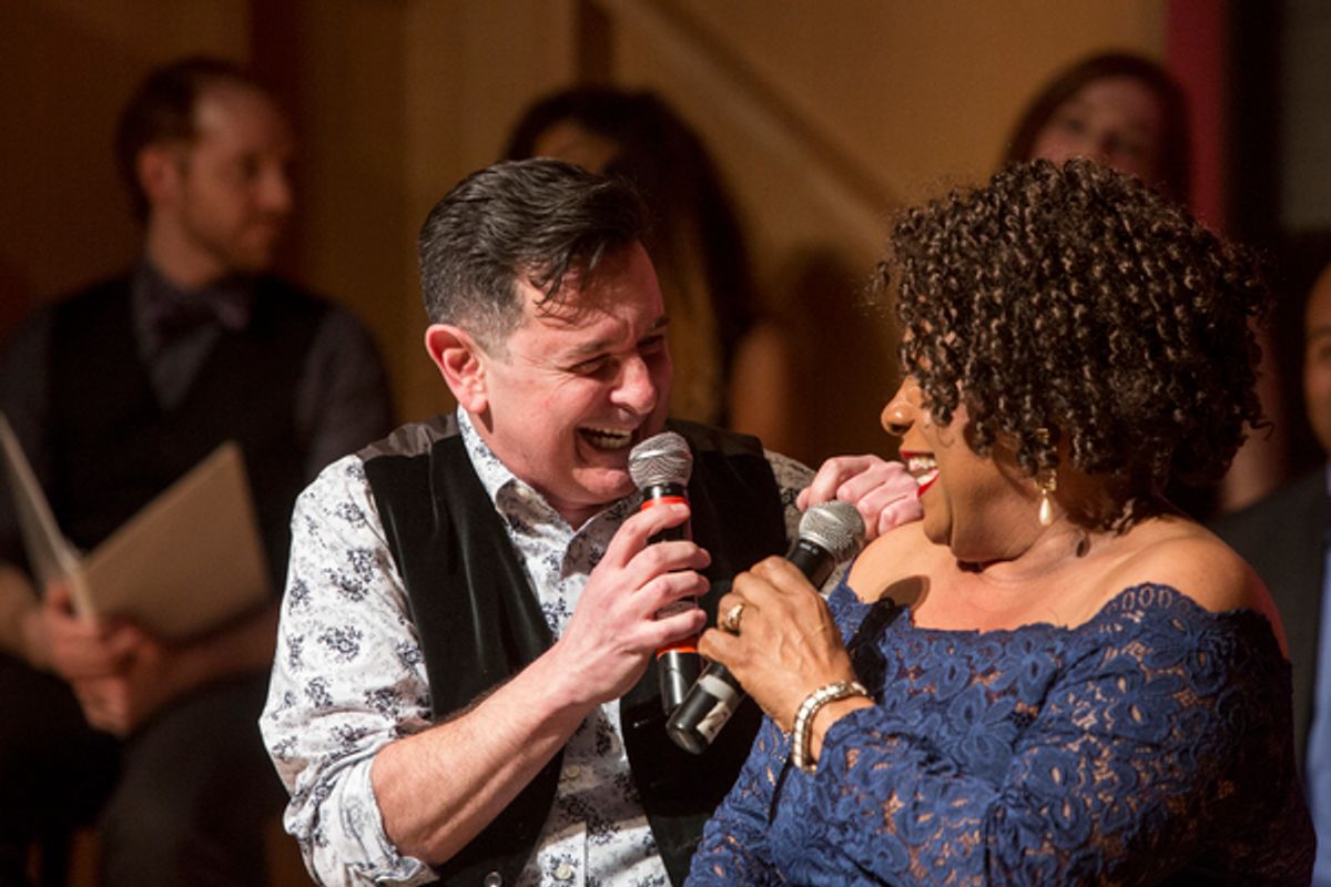 Evan Pappas, Tina Fabrique at 