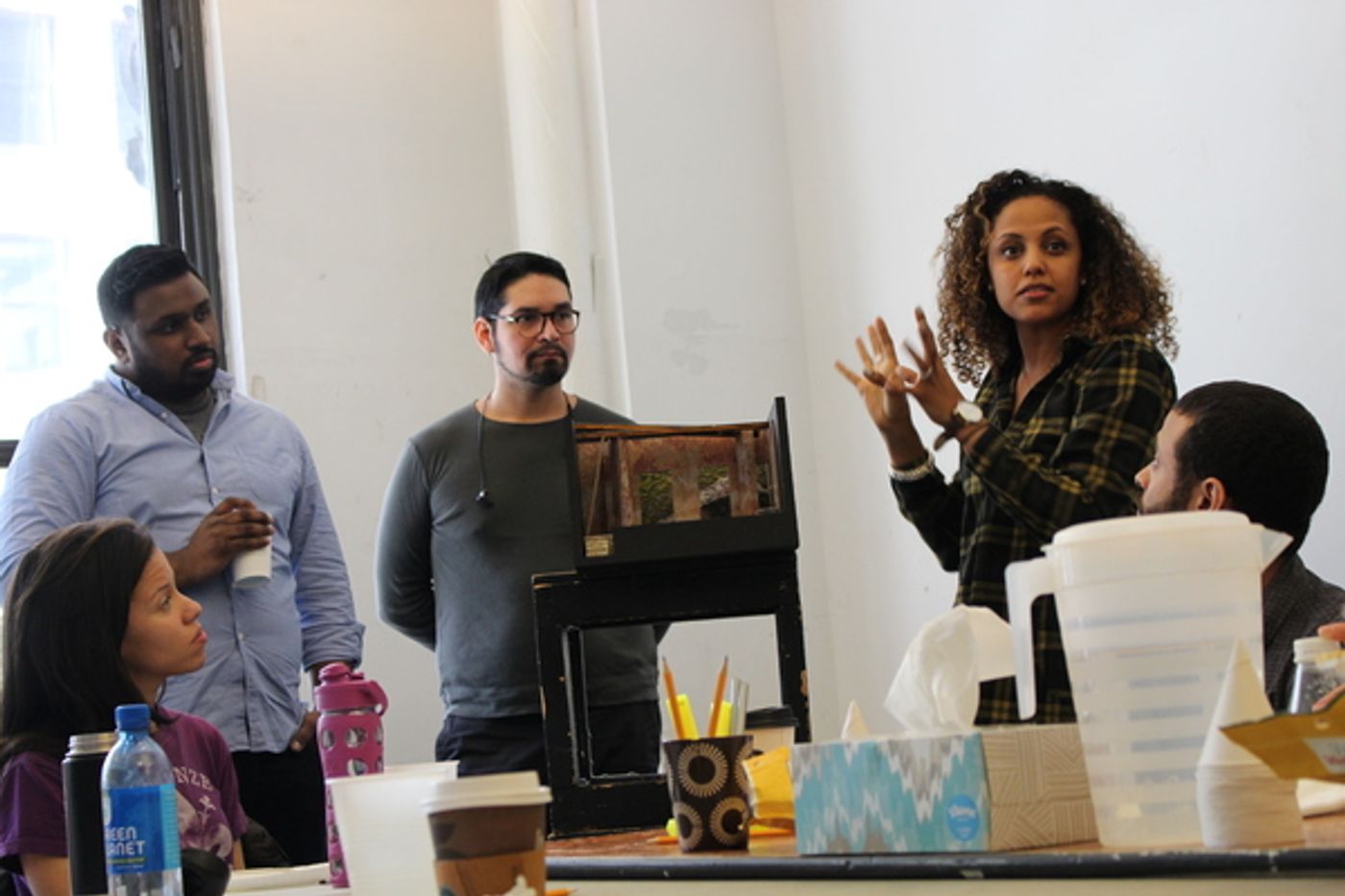 Photo Flash: Tale of Miracles SEVEN SPOTS IN THE SUN Hits the Rehearsal Room  Image