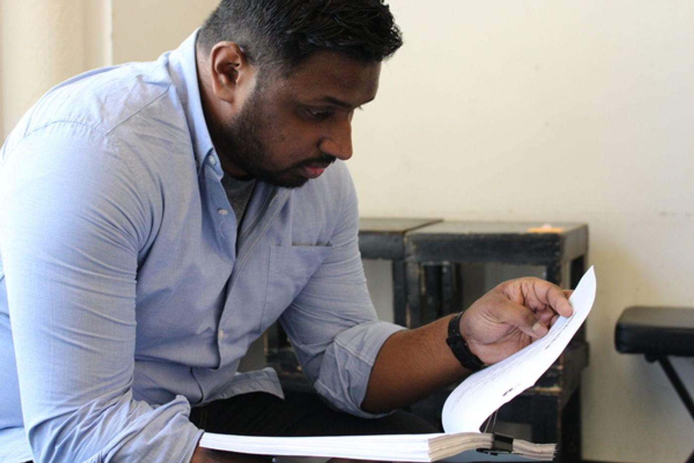 Photo Flash: Tale of Miracles SEVEN SPOTS IN THE SUN Hits the Rehearsal Room  Image