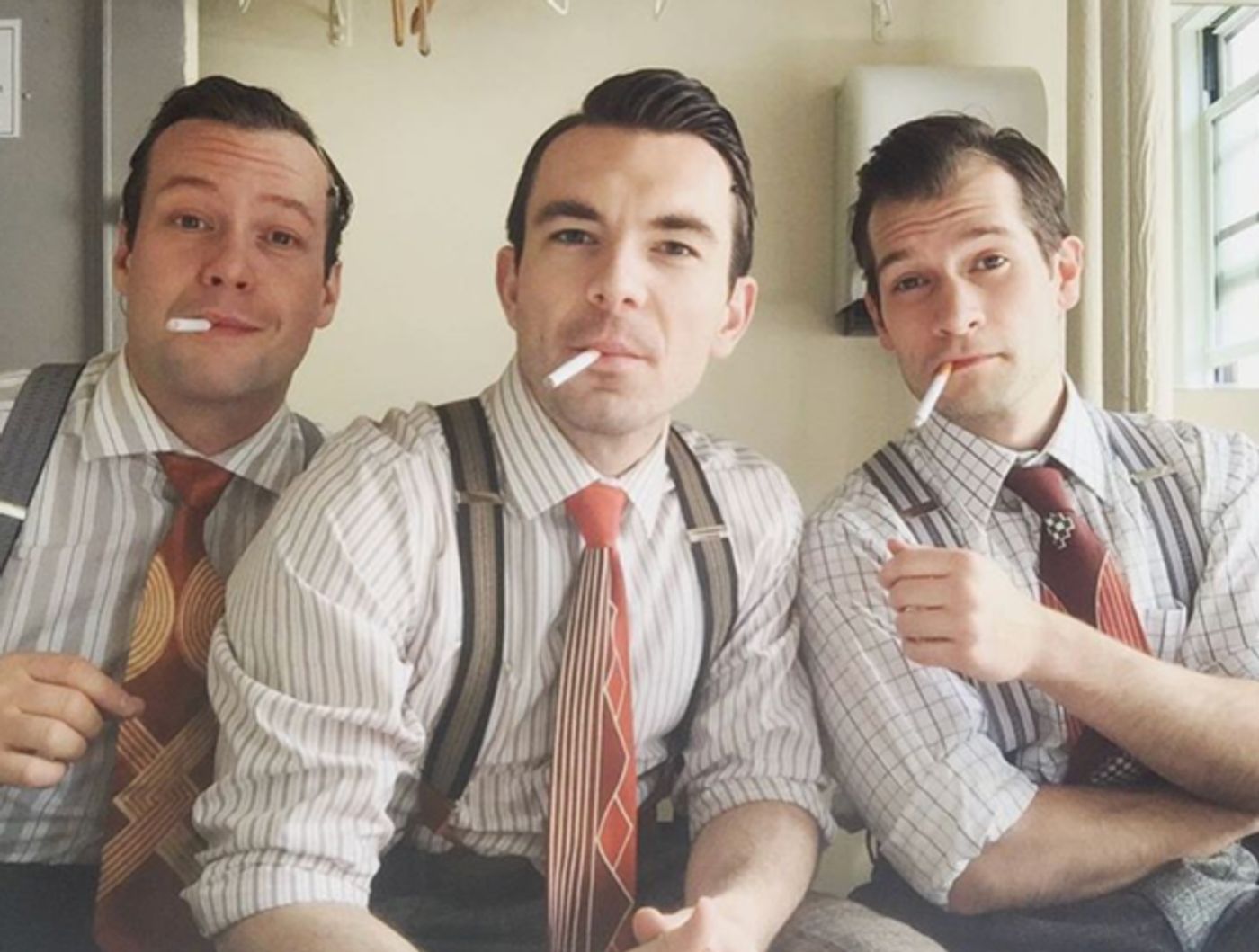 Photo Flash: Suave Fellas of BANDSTAND Settle in, and More Saturday Intermission Pics!  Image