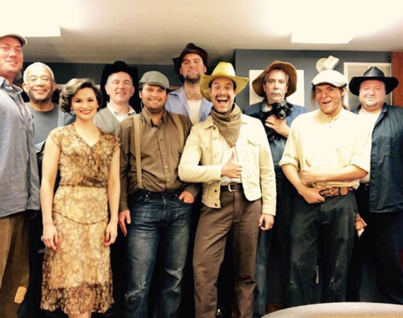 Photo Flash: Suave Fellas of BANDSTAND Settle in, and More Saturday Intermission Pics!  Image