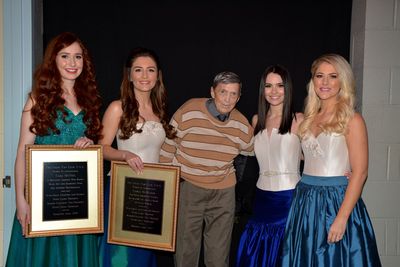 Peter Clark, Tara McNeill, Eabha McMahon, Mairead Carlin and Susan McFadden Photo
