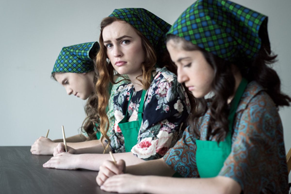 Radium Girls; Directed by Becca Johnson-Spinos; Pictured: Ella Warner, Chrissy Milich, and Elizabeth Belilty; Photo by Jason Johnson-Spinos at 