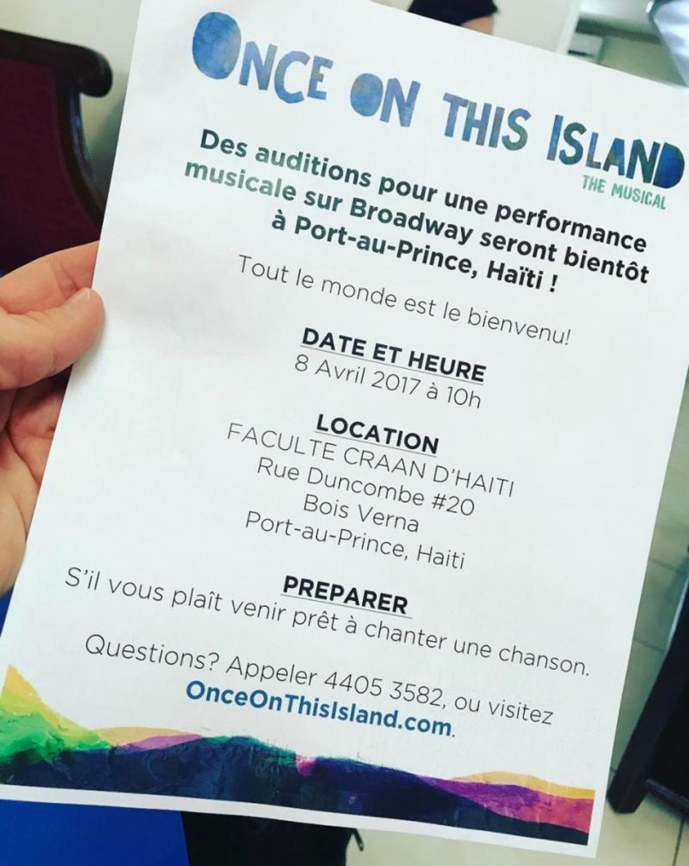 Photo Flash: ONCE ON THIS ISLAND Kicks Off Casting Search for Ti Moune in Haiti!  Image