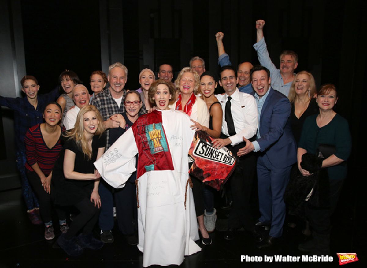 Joanna Glushak  with Patti Lupone, Christine Ebersole, Douglas Sills, John Dossett and the cast  at 