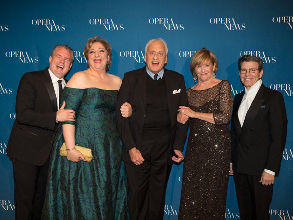 Matthew Polenzani, Christine Goerke, James D. Rigler, Frederica von Stade and Robert Carsen  at 