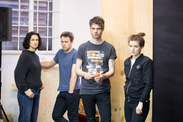 Indira Varma, Julian Ovenden, Matthew Needham and Aisling Loftus Photo