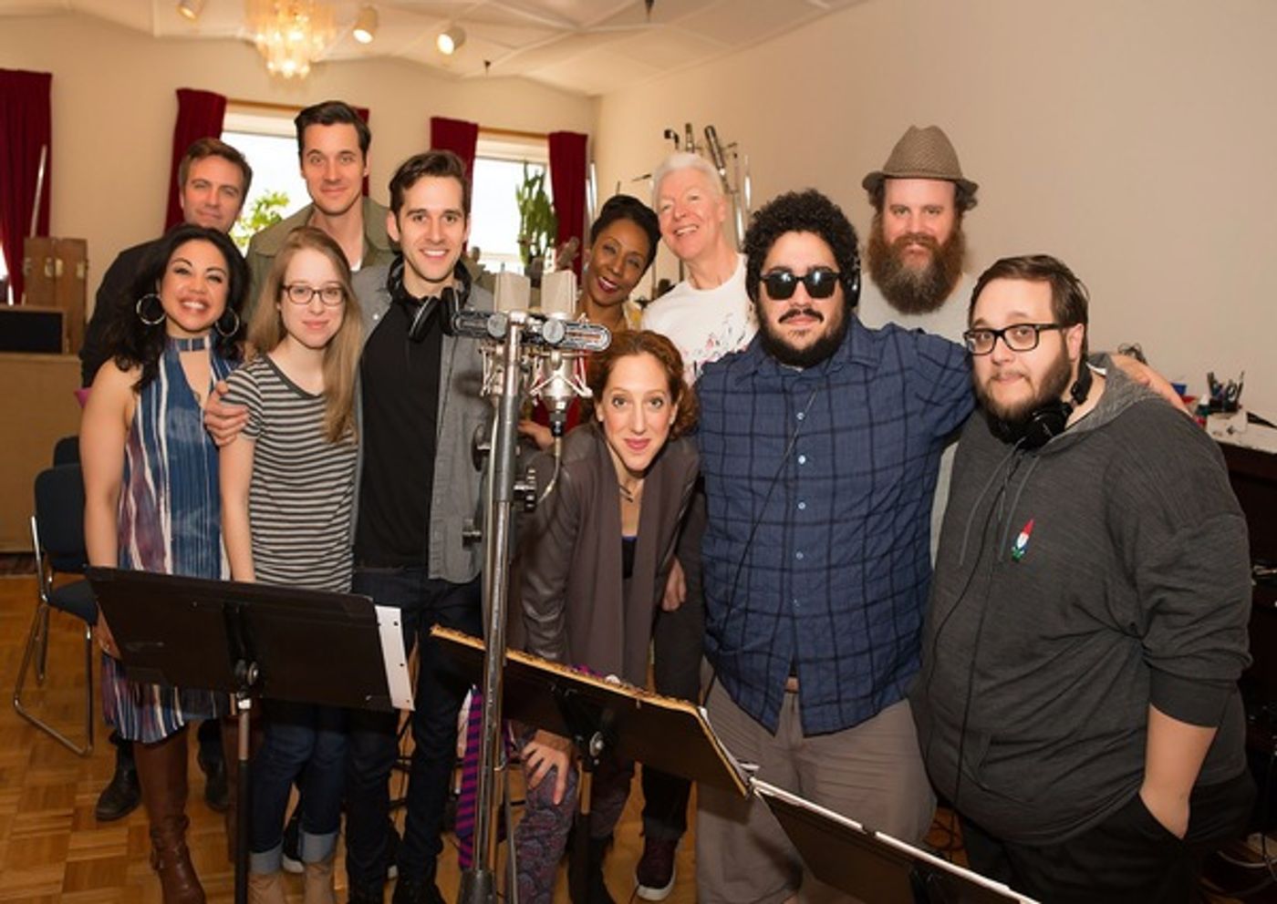 Photo Flash: Phillipa Soo & AMELIE Cast Hit the Recording Studio!  Image