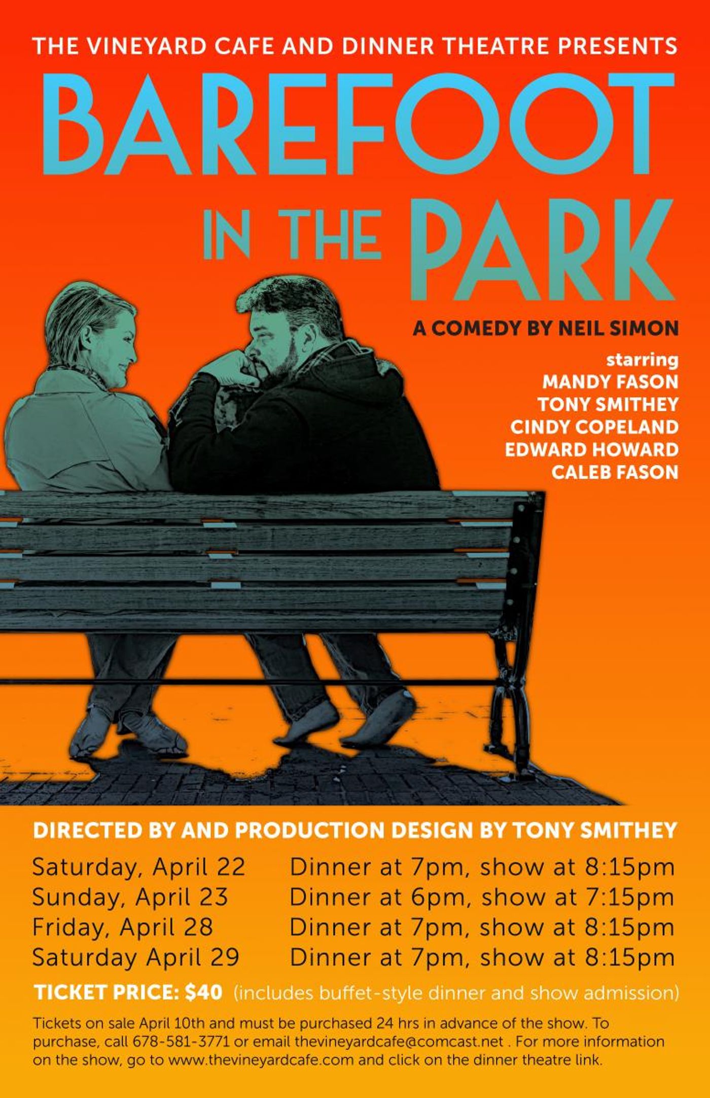 BWW Preview: BAREFOOT IN THE PARK at The Vineyard Cafe And Dinner Theatre  Image