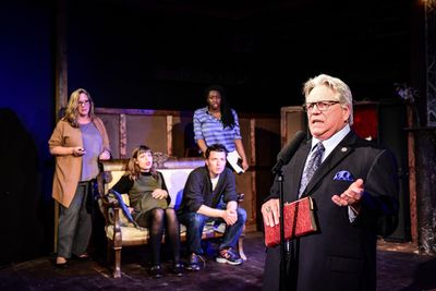 Barbara Figgins, Cassidy Slaughter-Mason, Evan Linder, Echaka Agba and Norm Woodel Photo